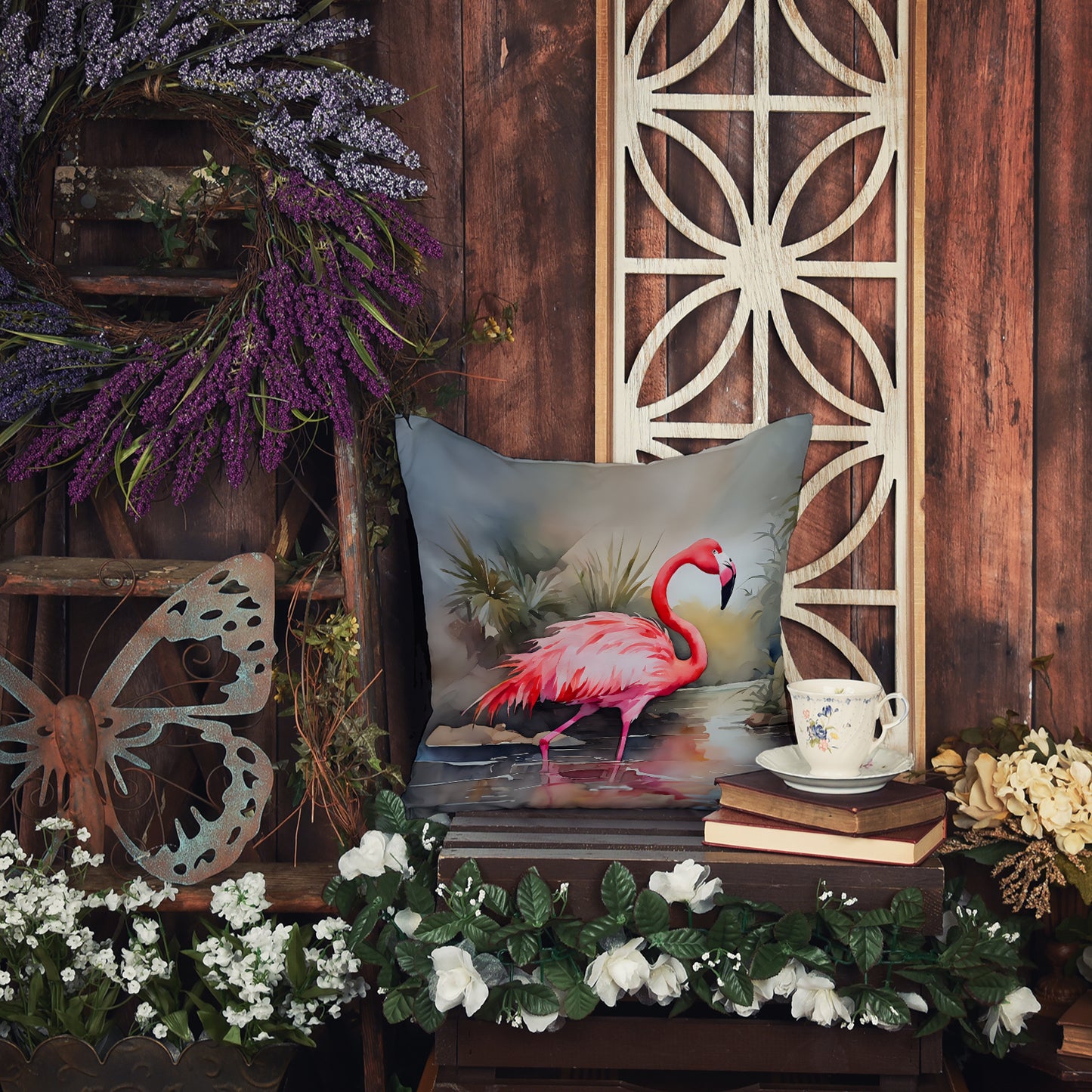 Flamingo Throw Pillow