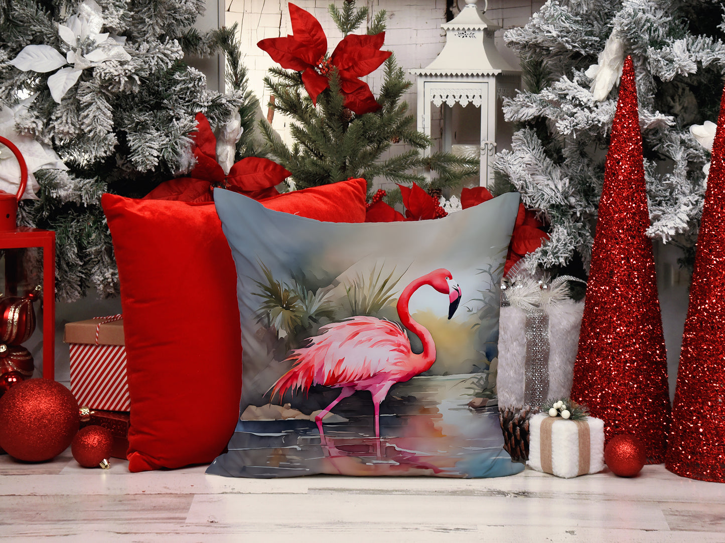 Flamingo Throw Pillow