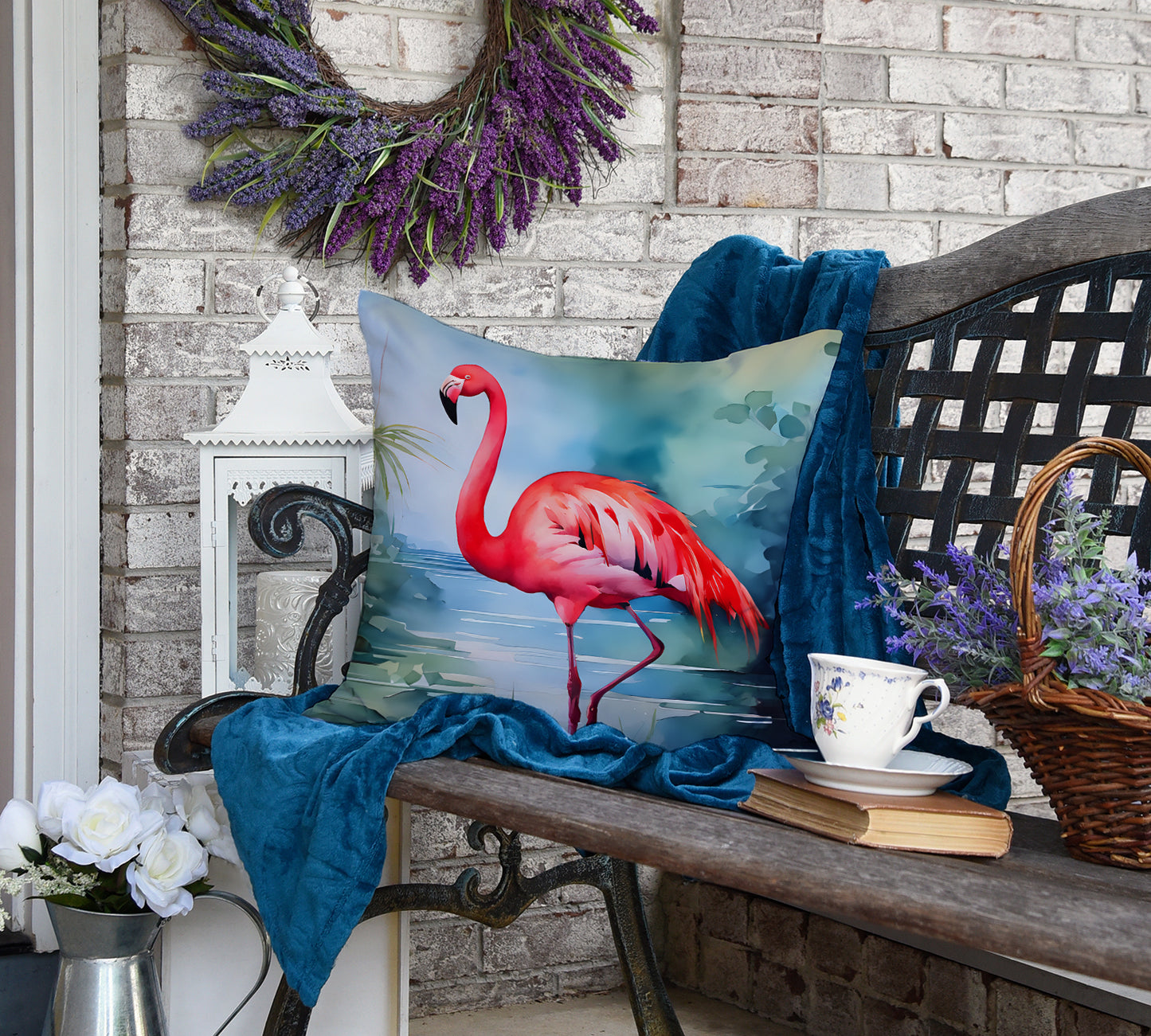 Flamingo Throw Pillow