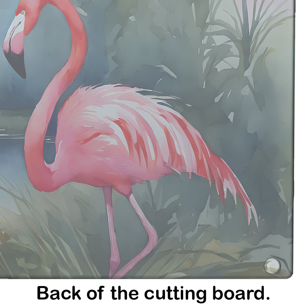 Flamingo Glass Cutting Board