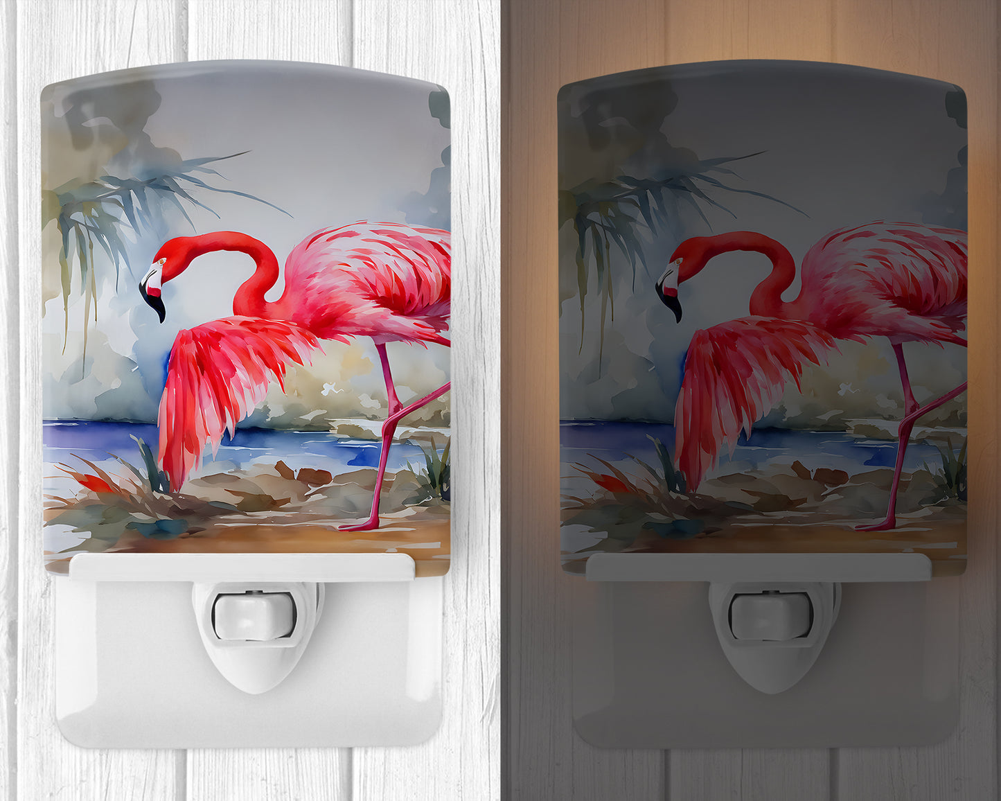 Flamingo Ceramic Night Light