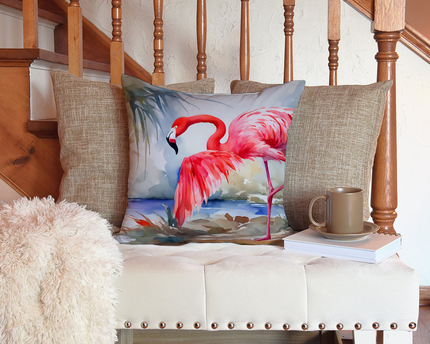 Flamingo Throw Pillow