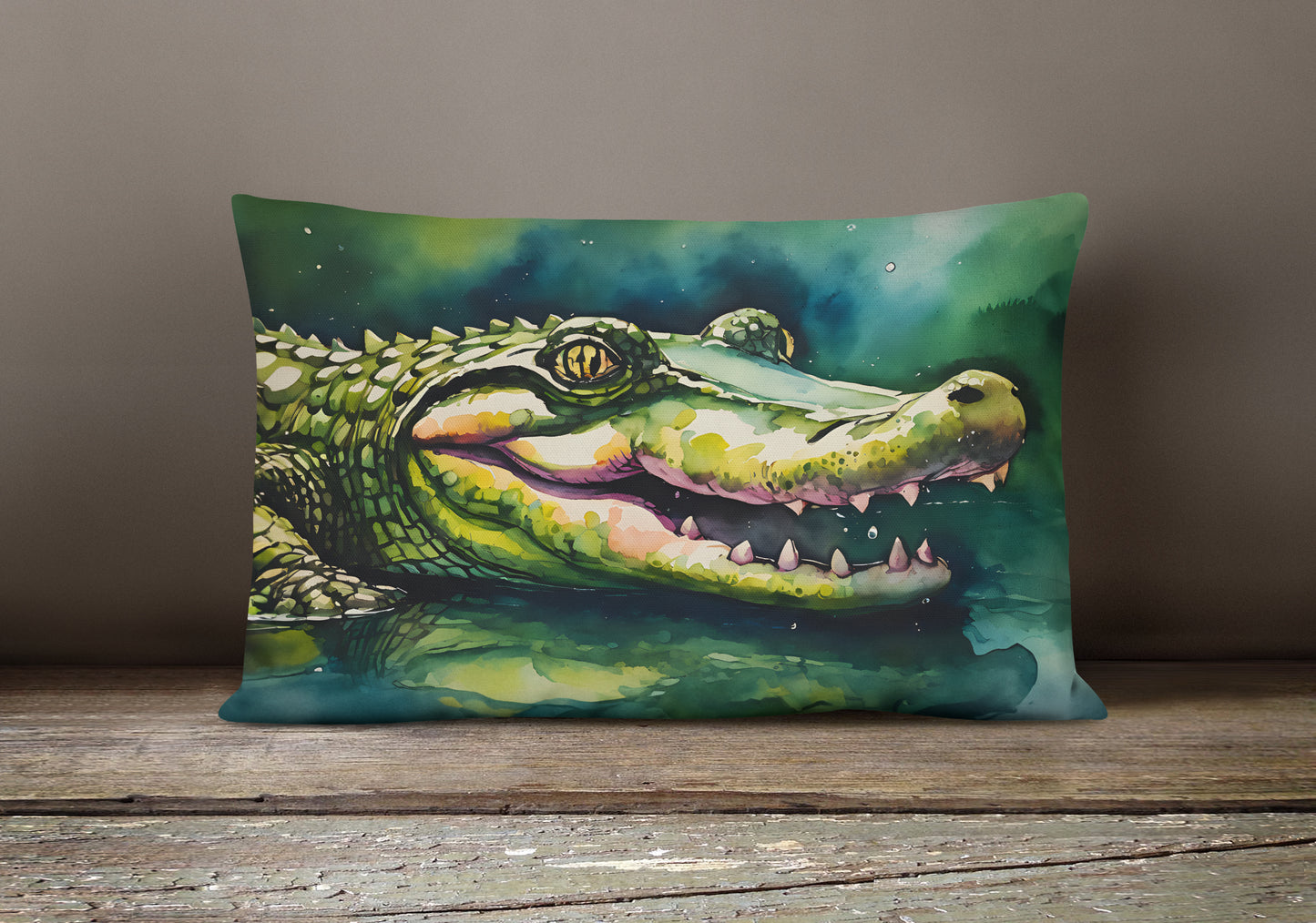 Alligator Throw Pillow