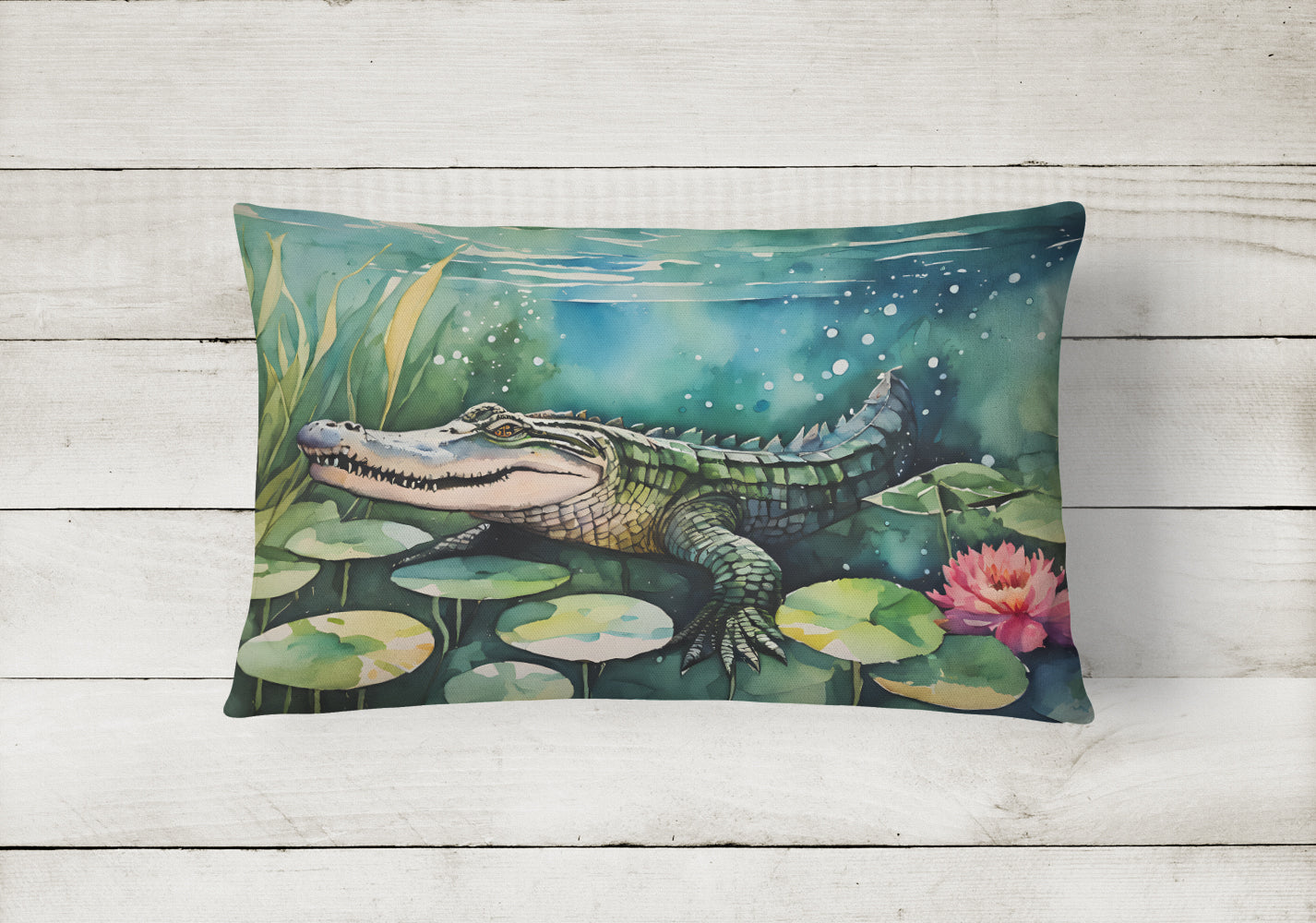 Alligator Throw Pillow