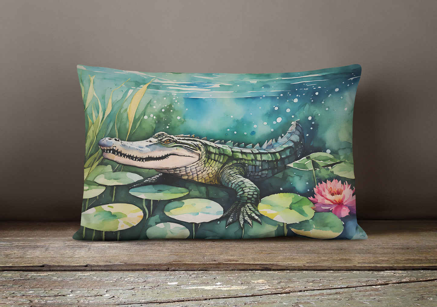 Alligator Throw Pillow