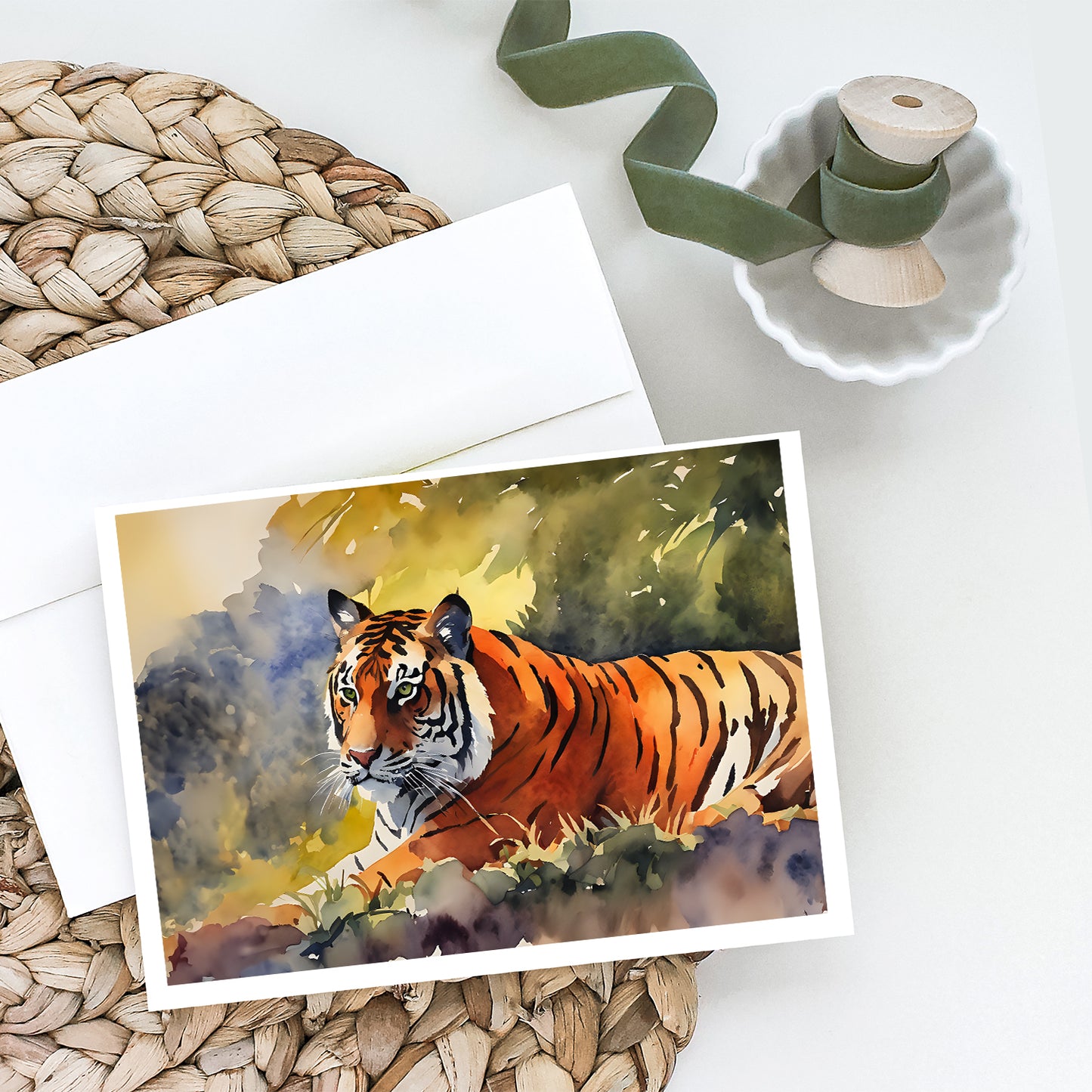 Bengal Tiger Greeting Cards Pack of 8