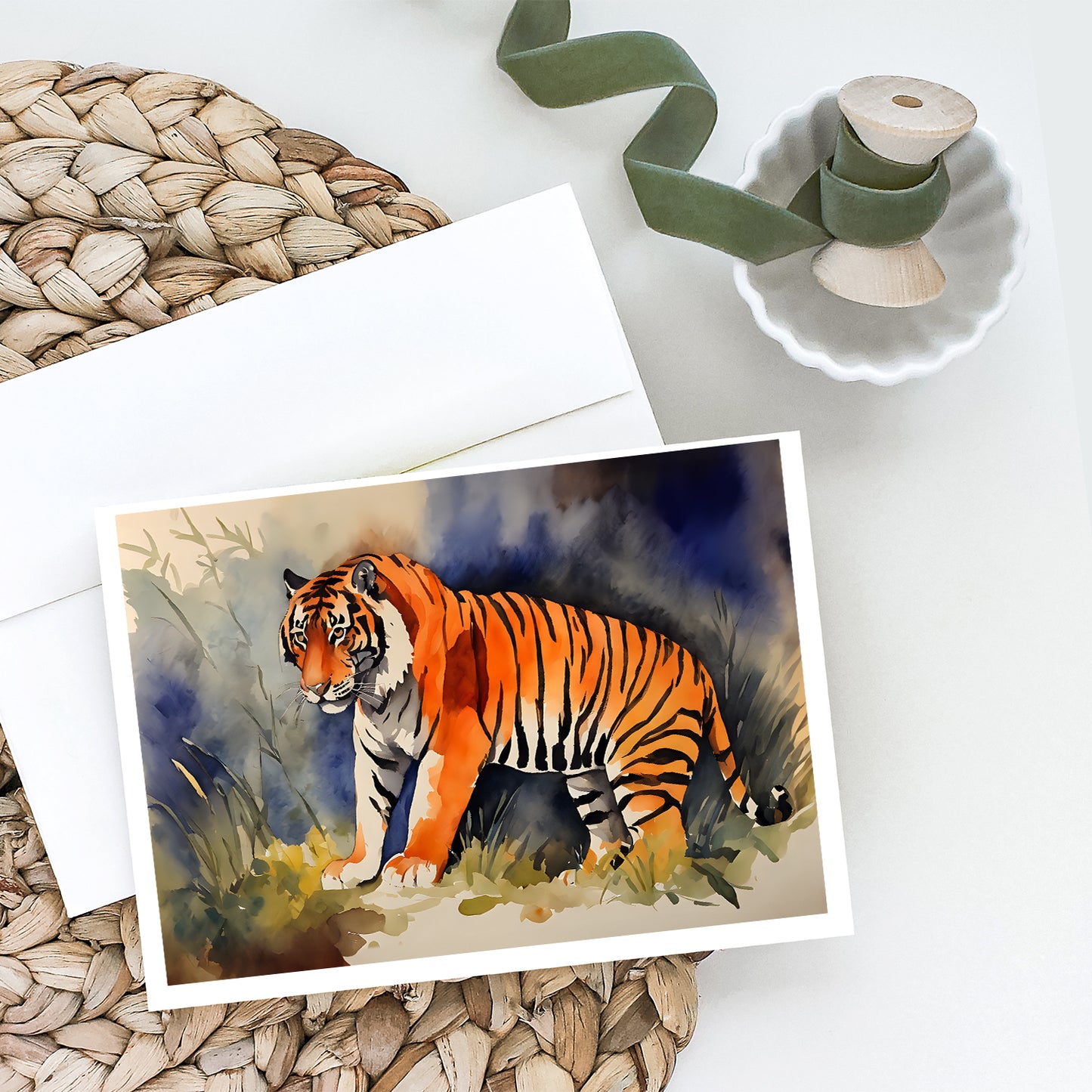 Bengal Tiger Greeting Cards Pack of 8