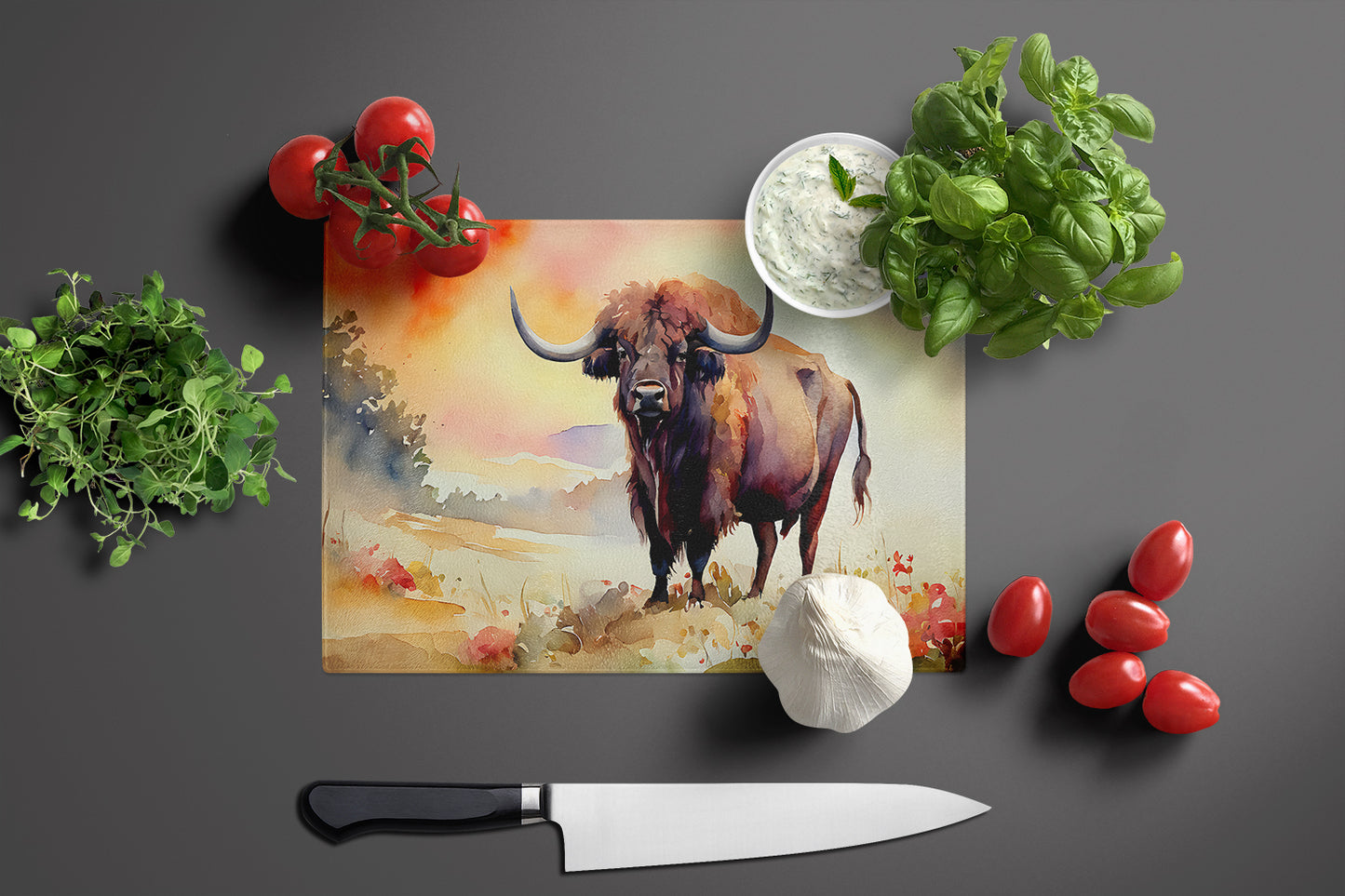 Buffalo Glass Cutting Board