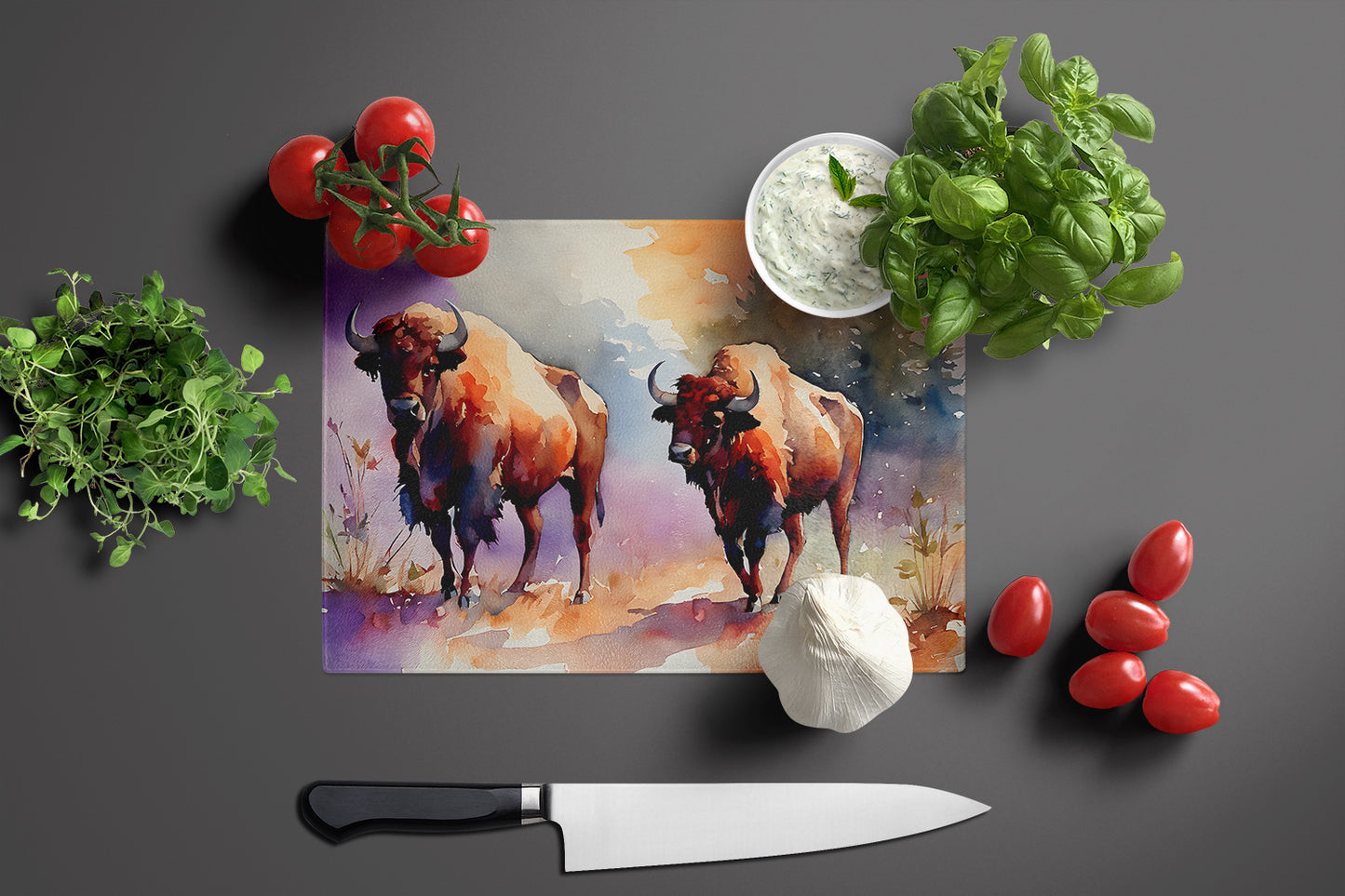 Buffalo Glass Cutting Board