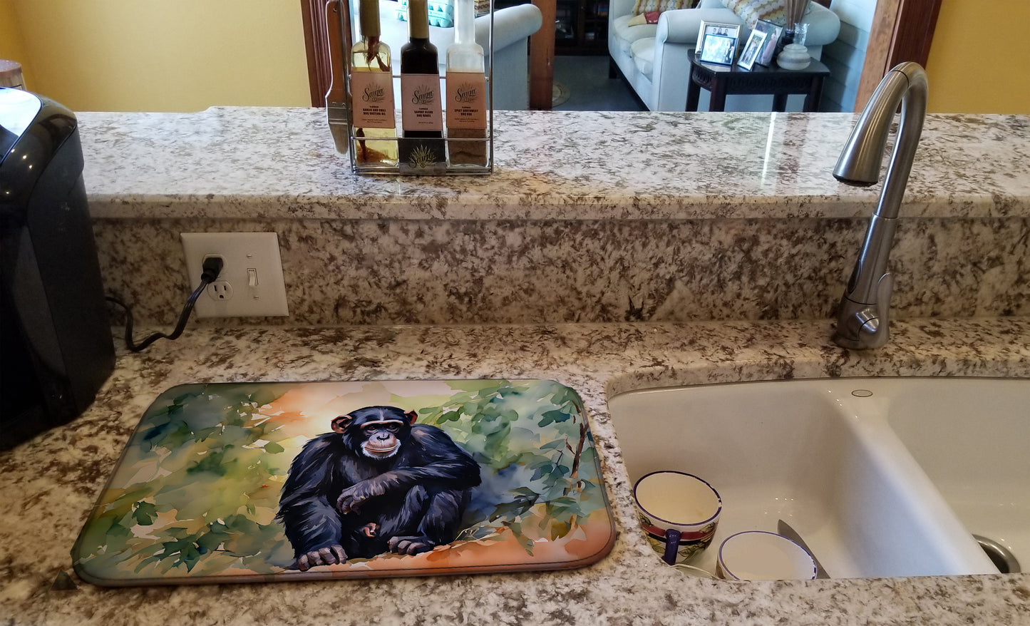 Chimpanzee Dish Drying Mat