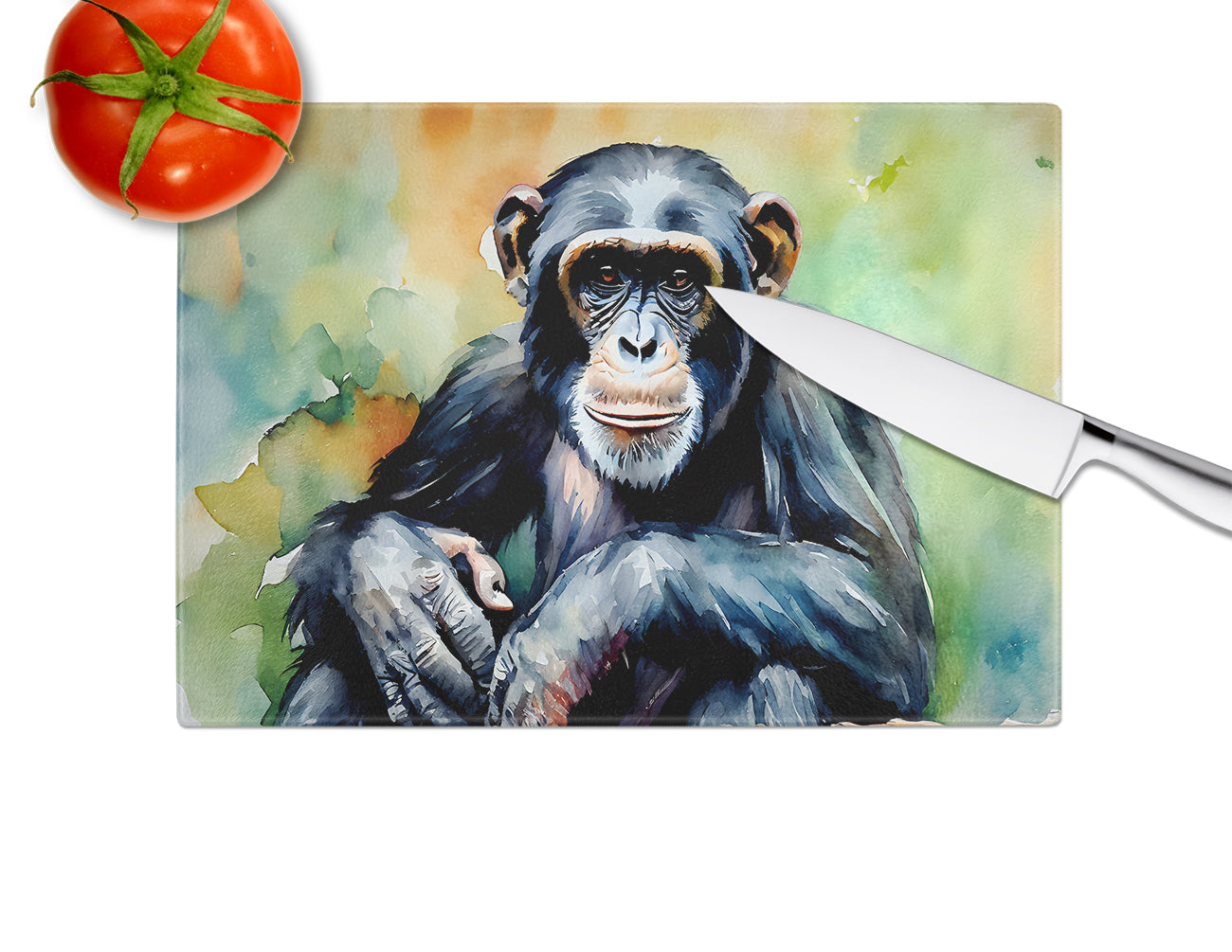 Chimpanzee Glass Cutting Board