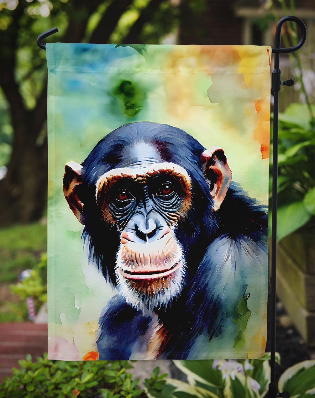 Chimpanzee Garden Flag