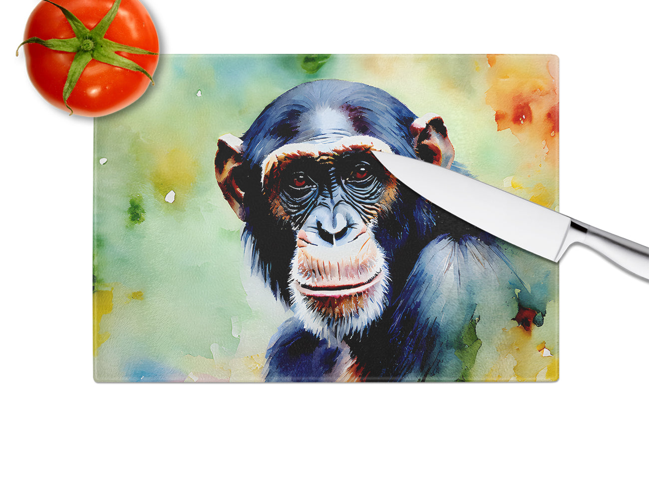 Chimpanzee Glass Cutting Board