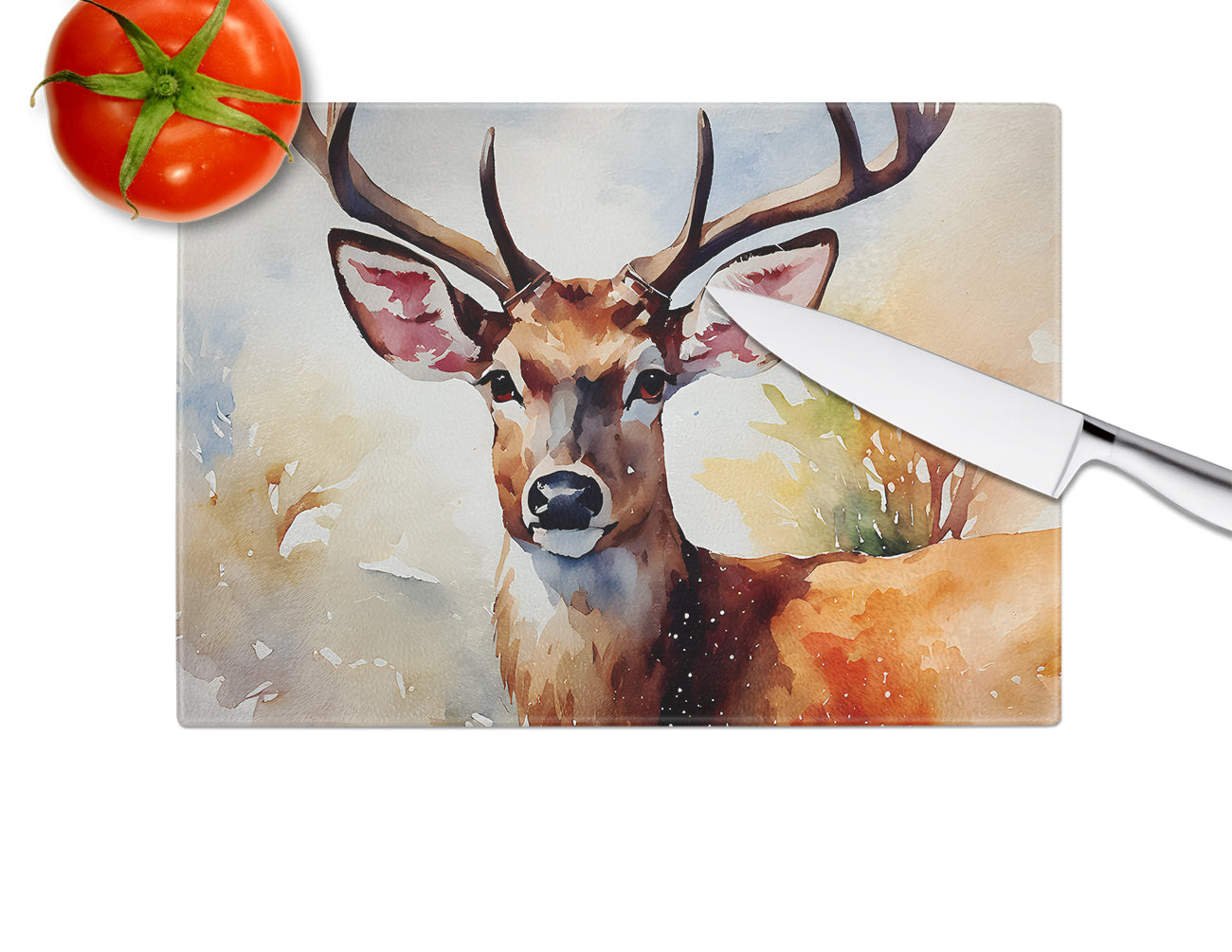 Deer Glass Cutting Board