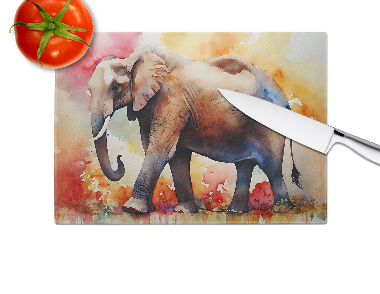 Elephant Glass Cutting Board