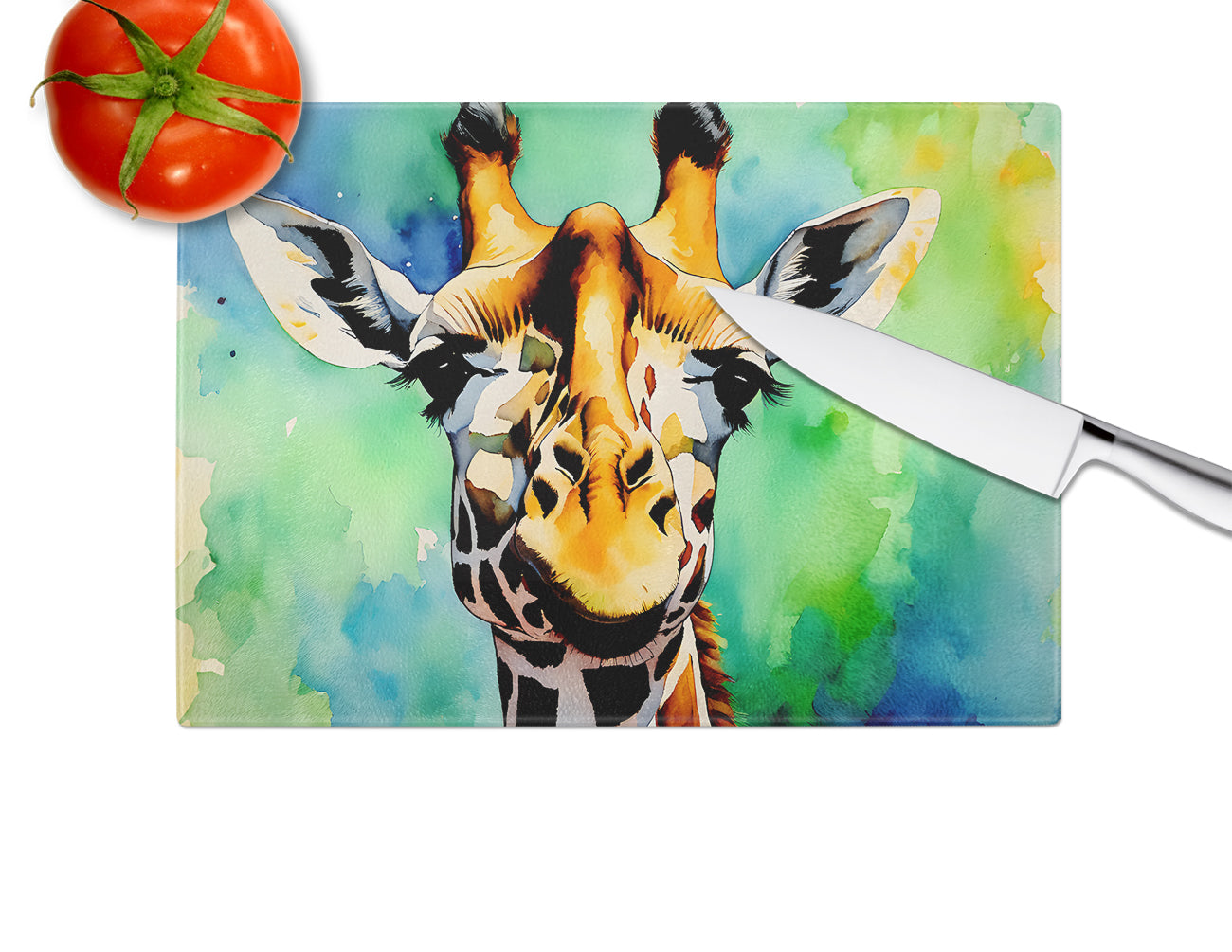 Giraffe Glass Cutting Board