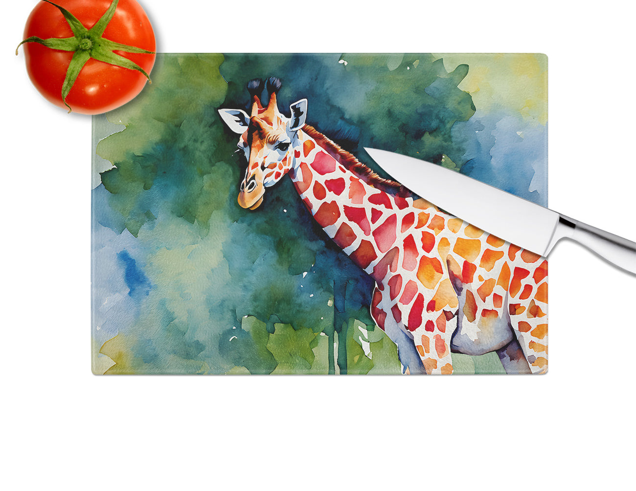 Giraffe Glass Cutting Board