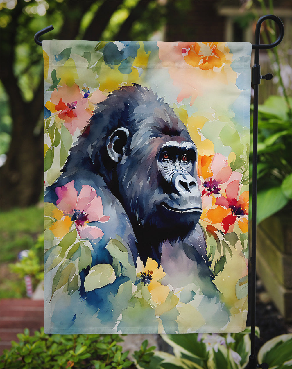 Gorilla Garden Flag