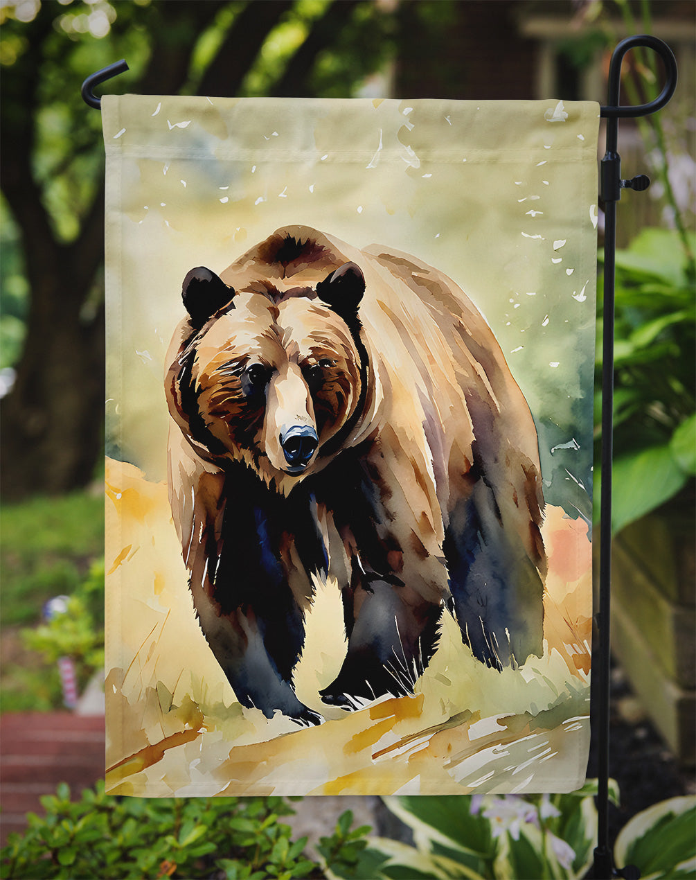 Grizzly Bear Garden Flag