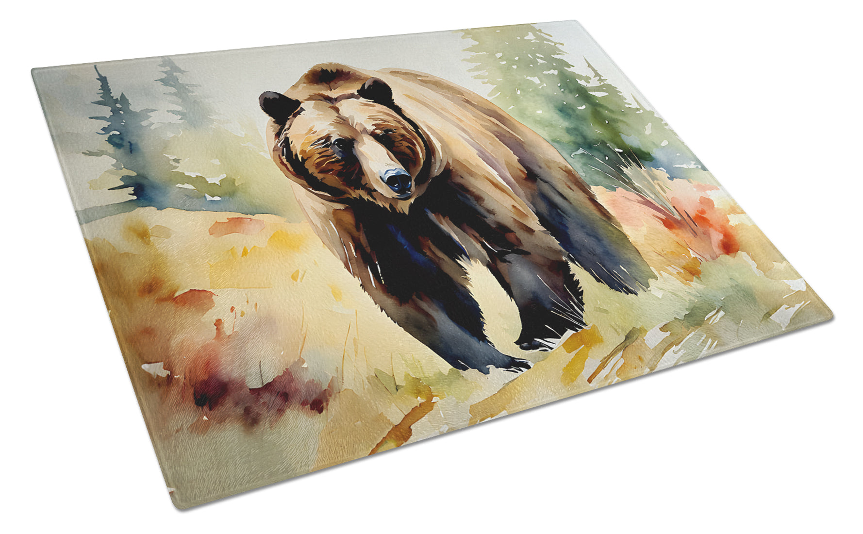 Buy this Grizzly Bear Glass Cutting Board