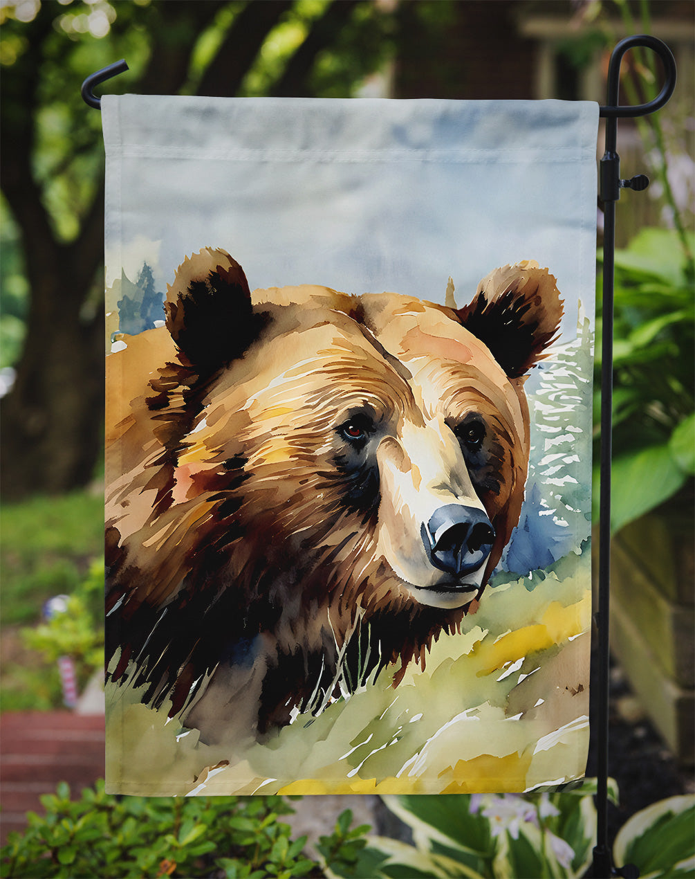 Grizzly Bear Garden Flag