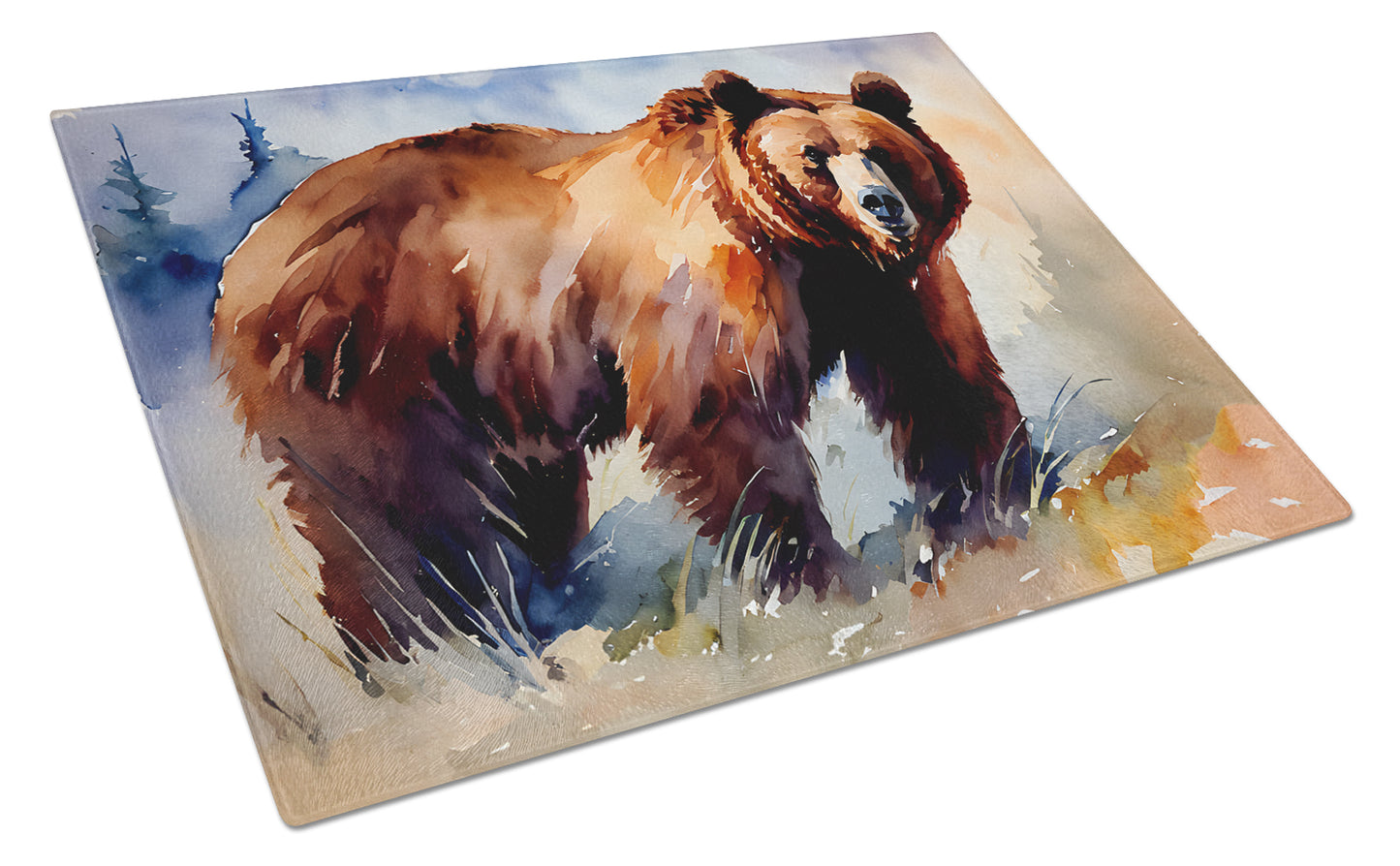 Buy this Grizzly Bear Glass Cutting Board