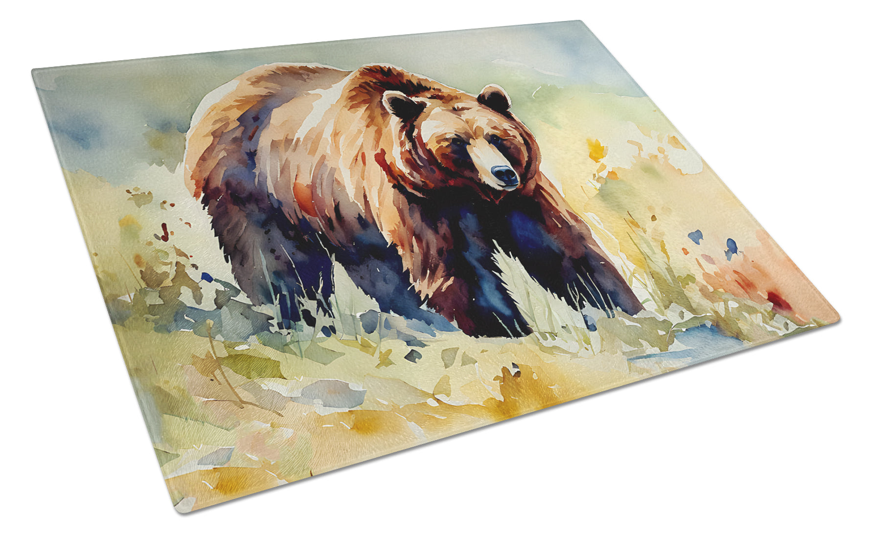 Buy this Grizzly Bear Glass Cutting Board