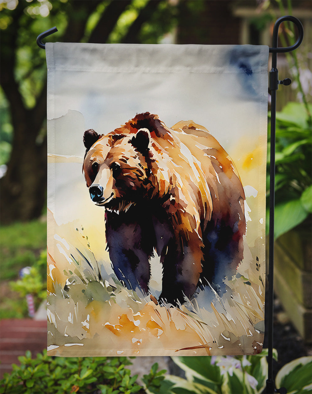 Grizzly Bear Garden Flag