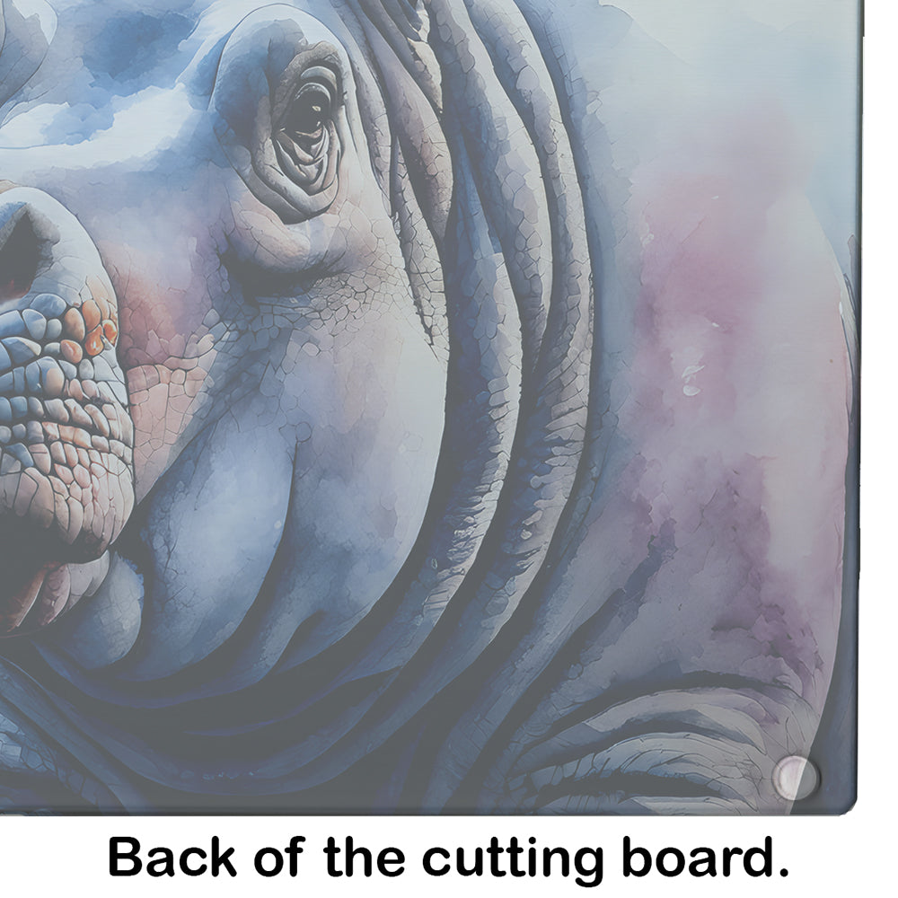 Hippopotamus Glass Cutting Board