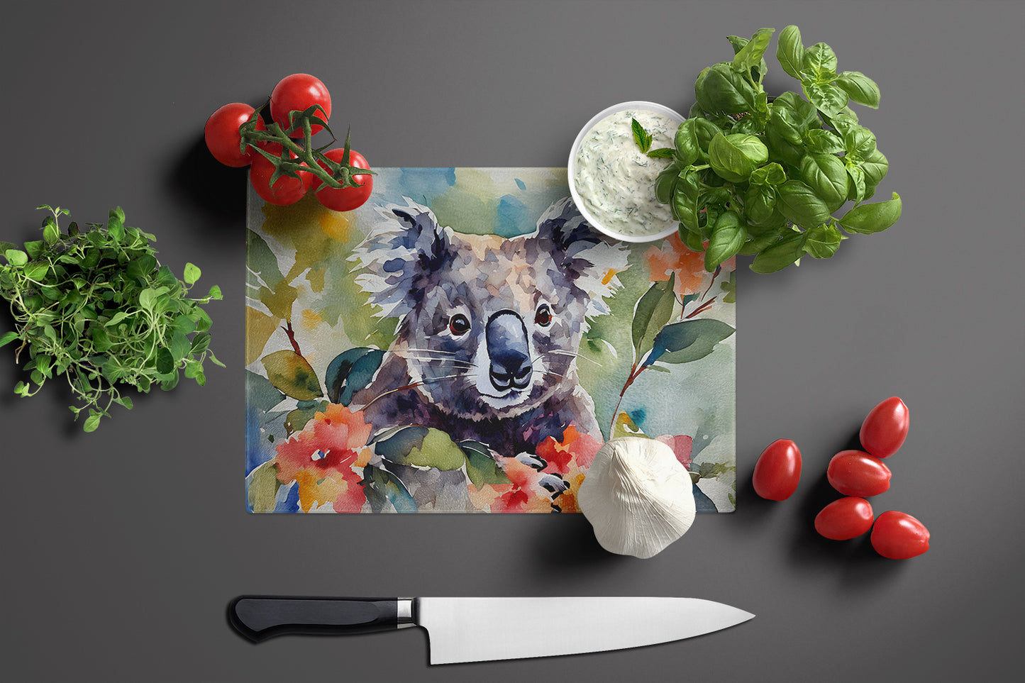 Koala Glass Cutting Board