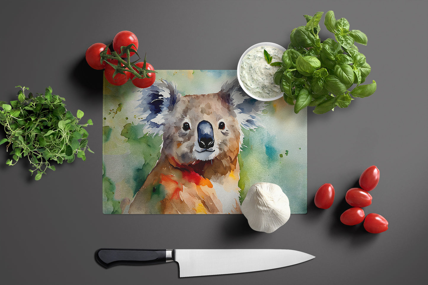 Koala Glass Cutting Board