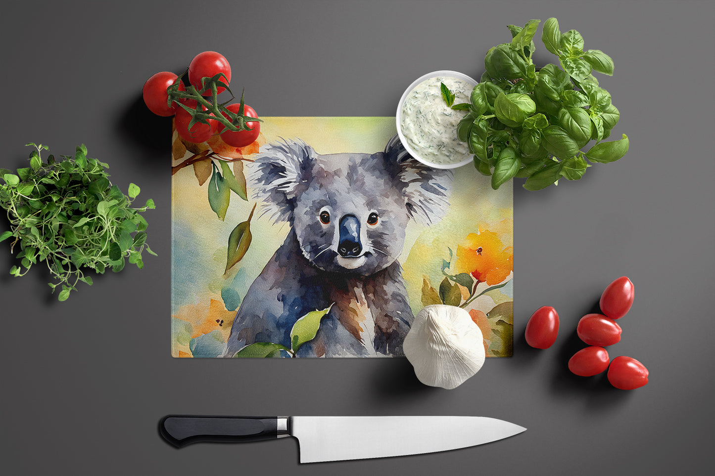 Koala Glass Cutting Board