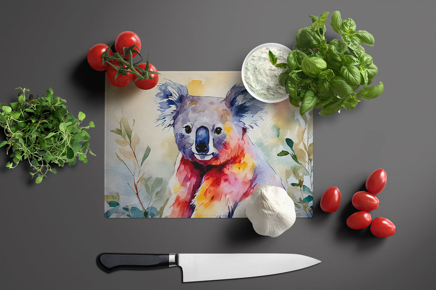 Koala Glass Cutting Board