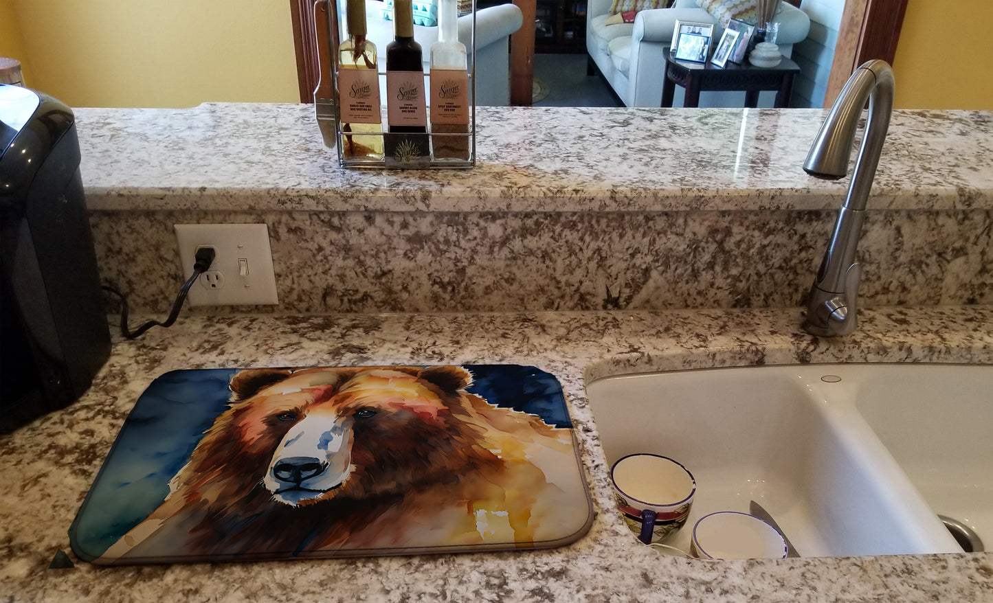 Kodiak Bear Dish Drying Mat