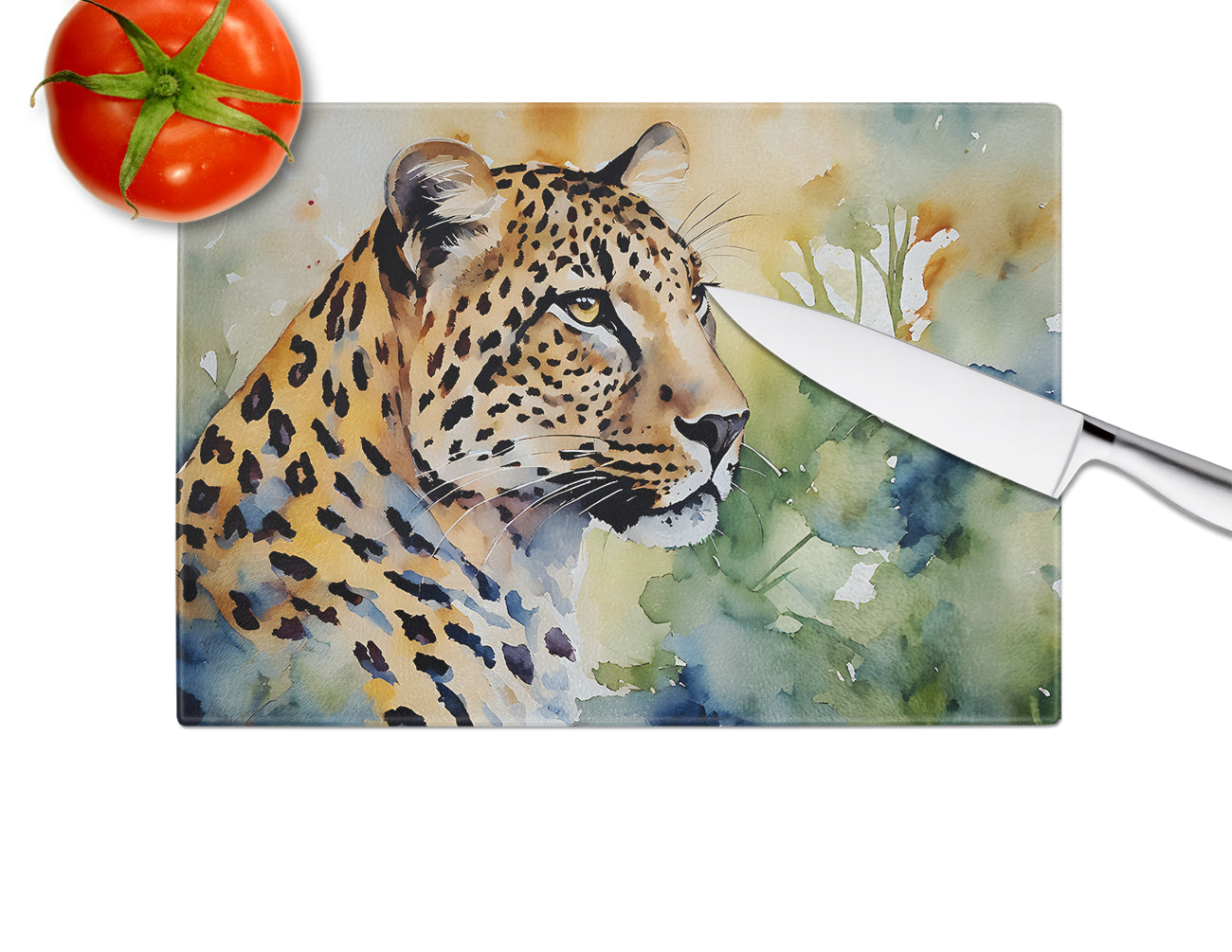 Leopard Glass Cutting Board