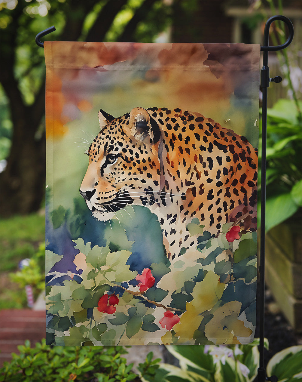 Leopard Garden Flag