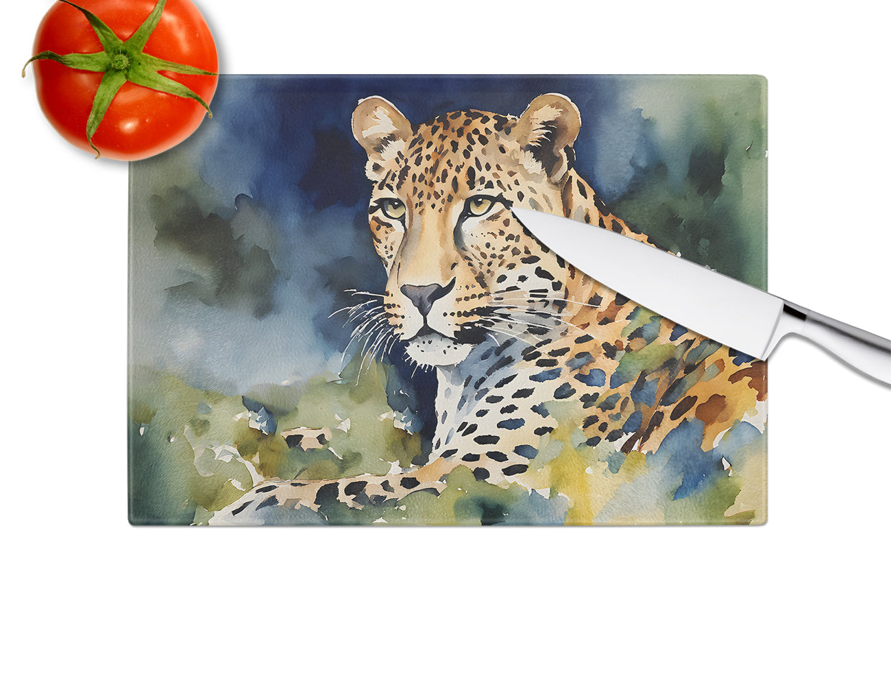 Leopard Glass Cutting Board