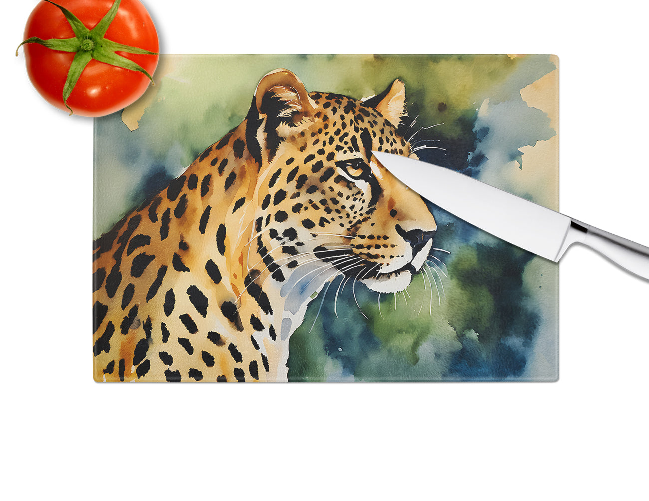 Leopard Glass Cutting Board