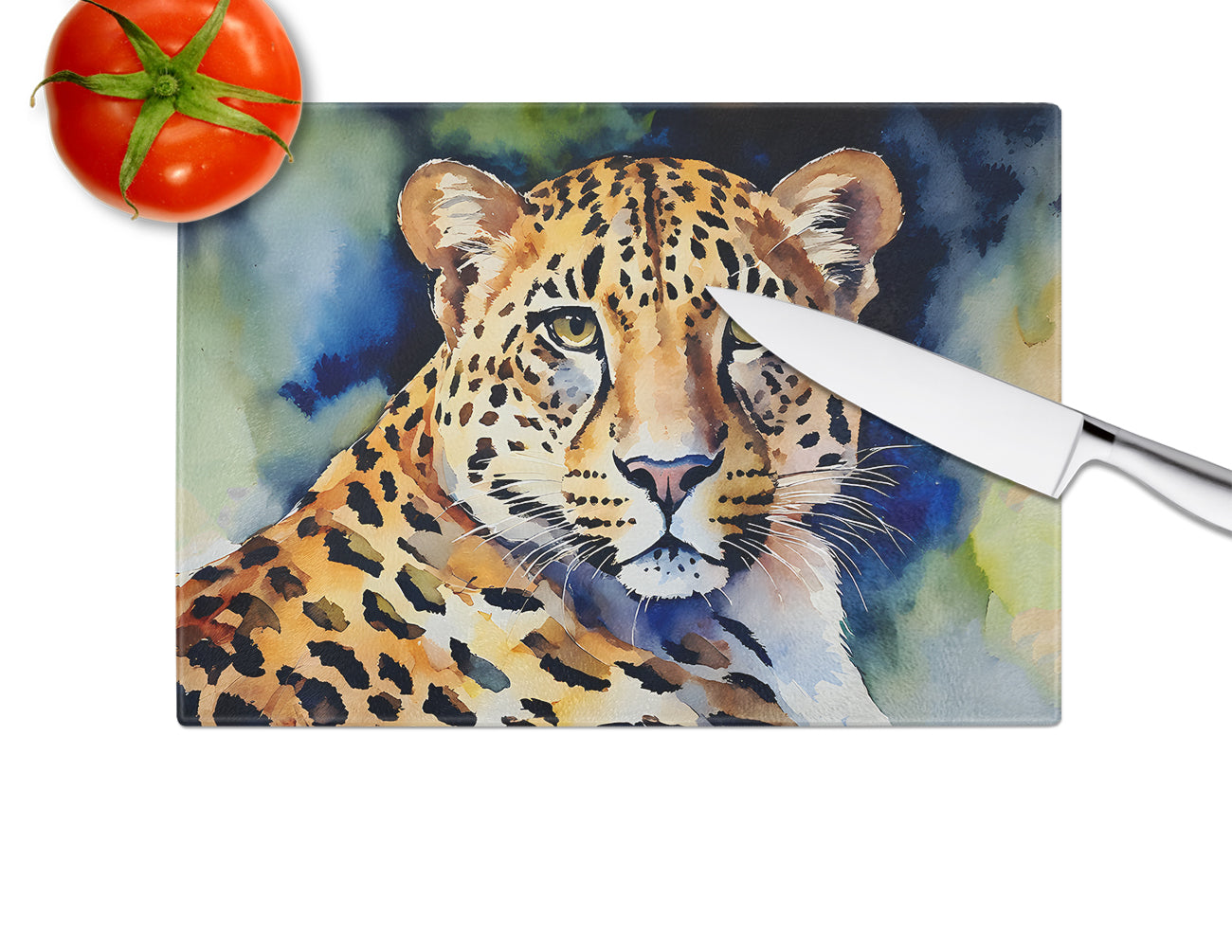 Leopard Glass Cutting Board