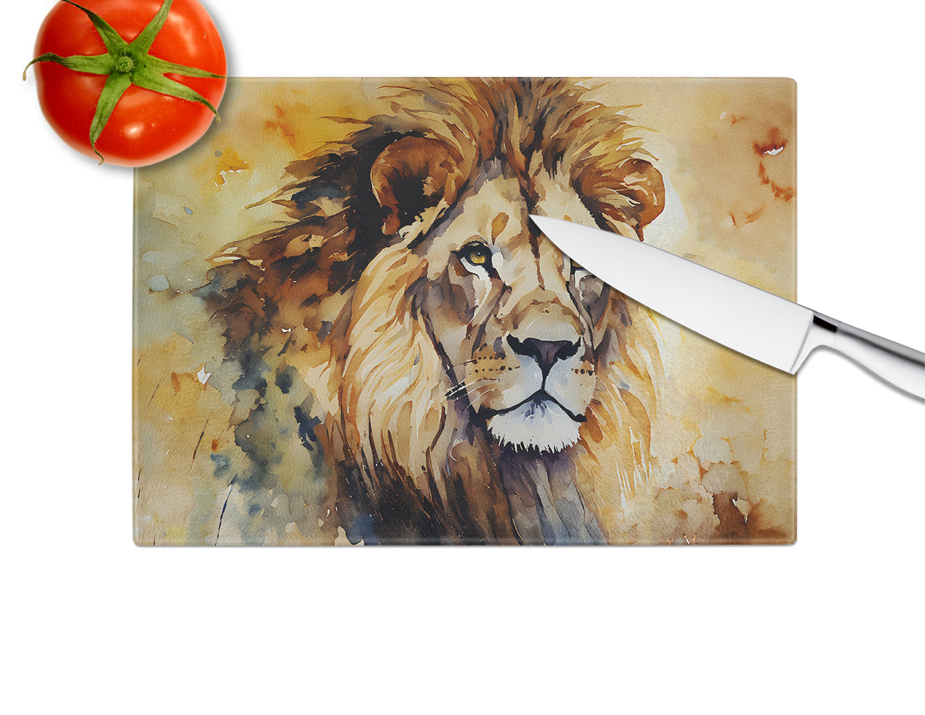 Lion Glass Cutting Board