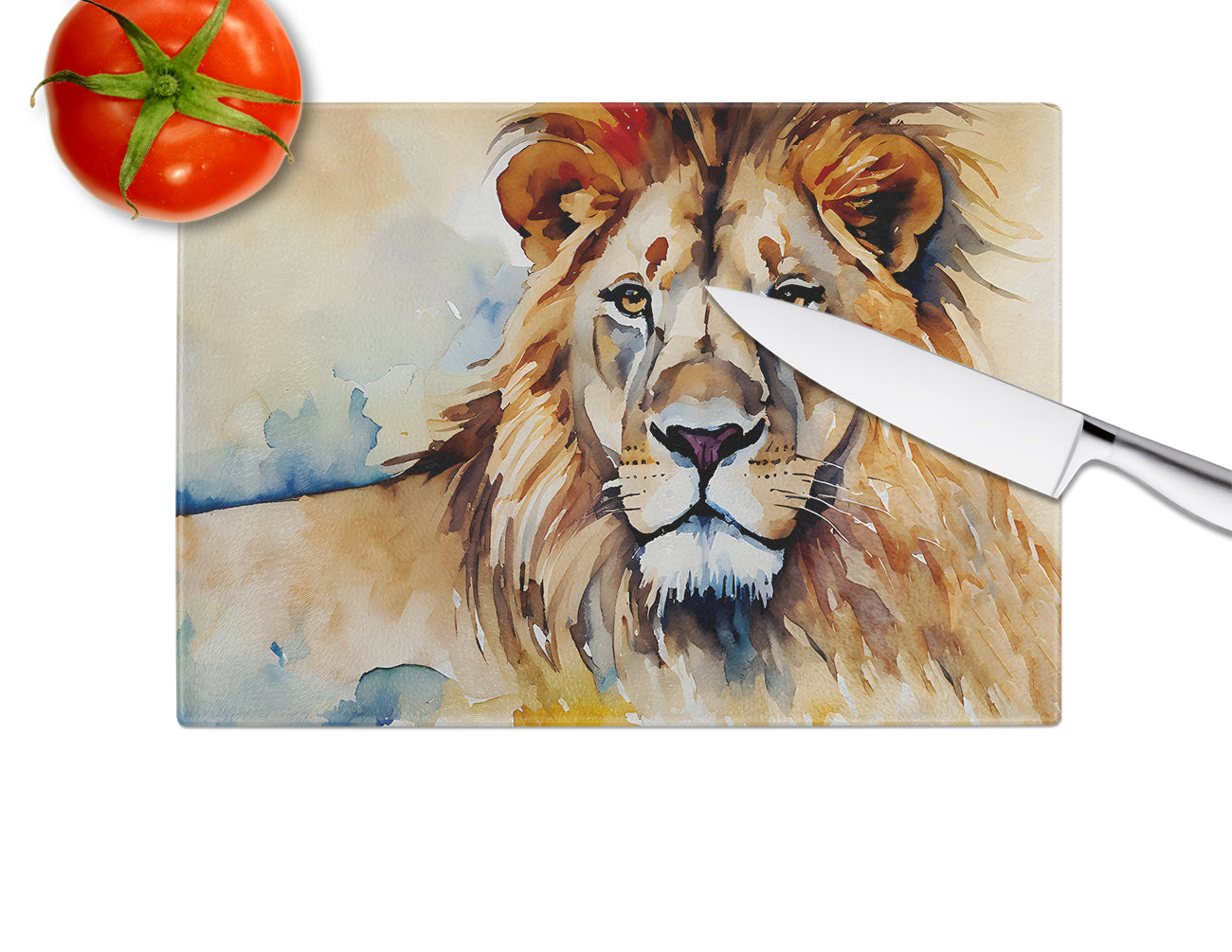 Lion Glass Cutting Board