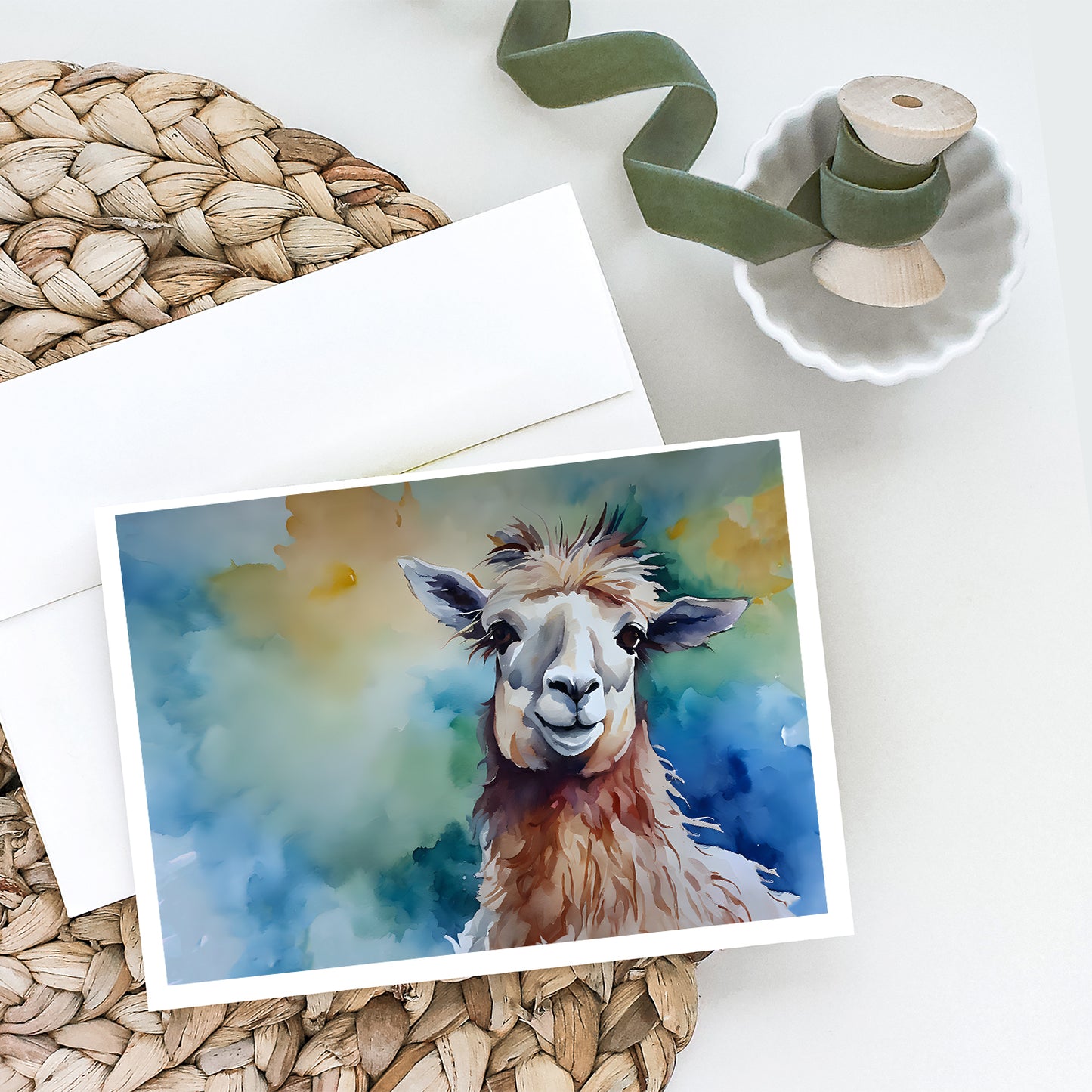 Llama Greeting Cards Pack of 8