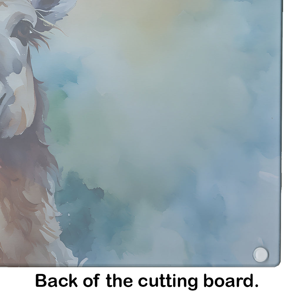 Llama Glass Cutting Board