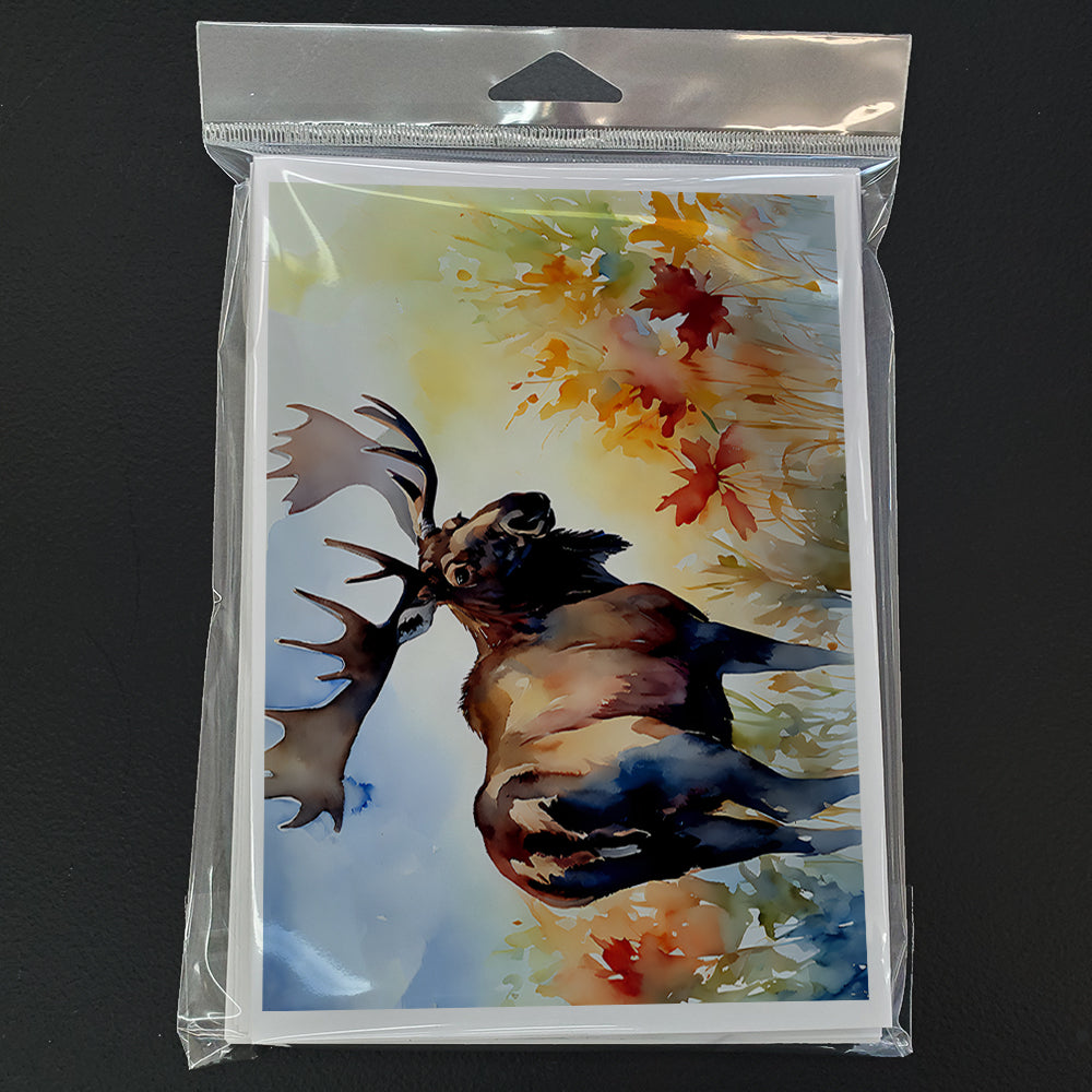 Moose Greeting Cards Pack of 8