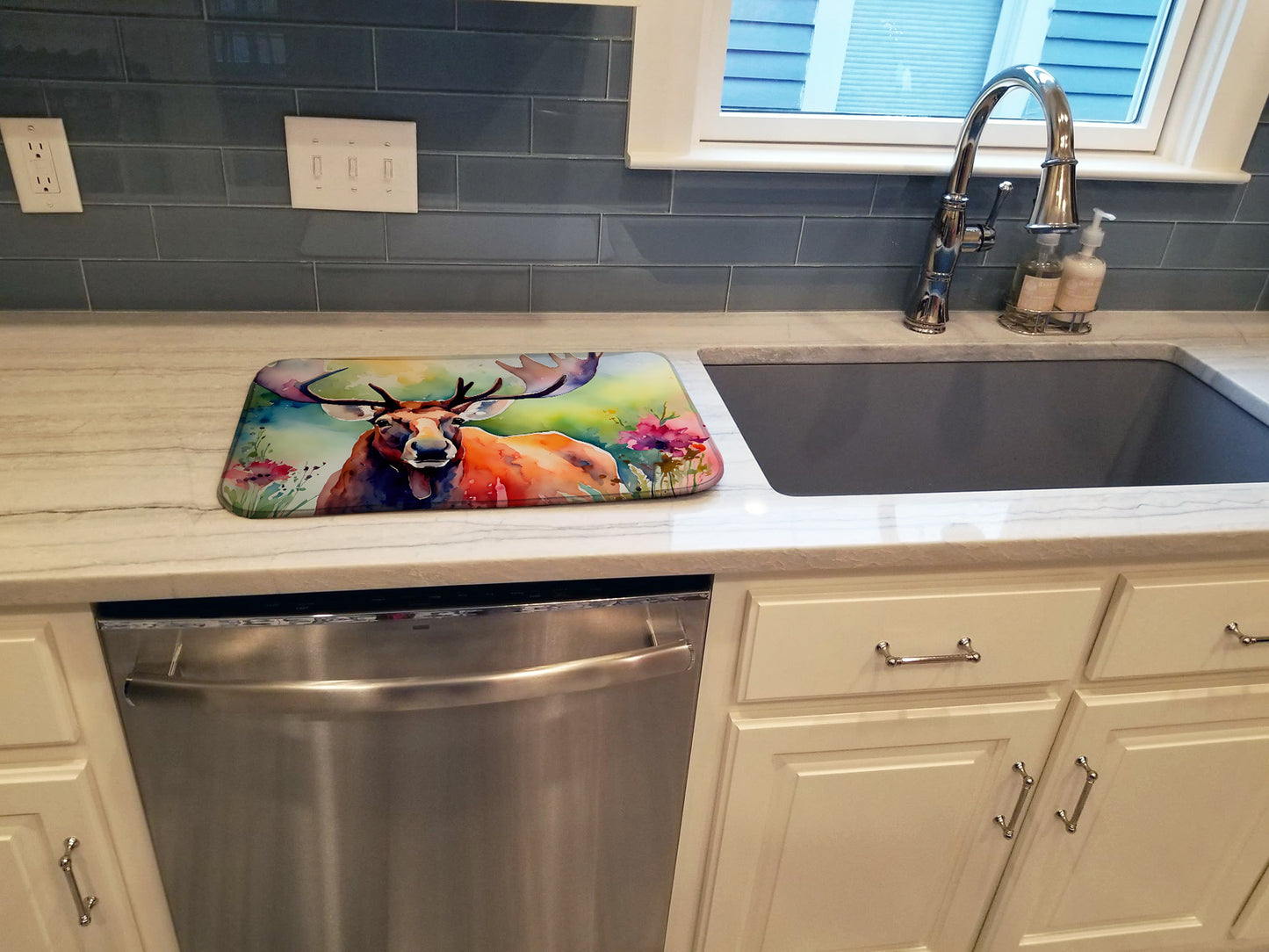 Moose Dish Drying Mat