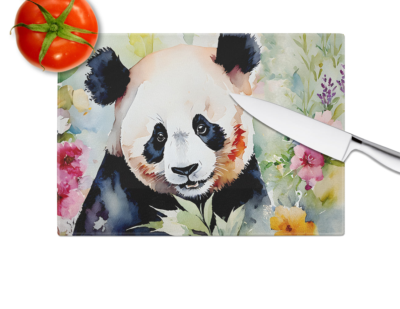 Panda Glass Cutting Board