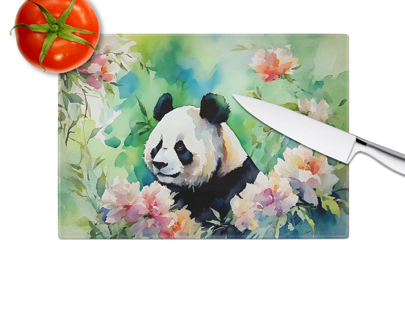 Panda Glass Cutting Board