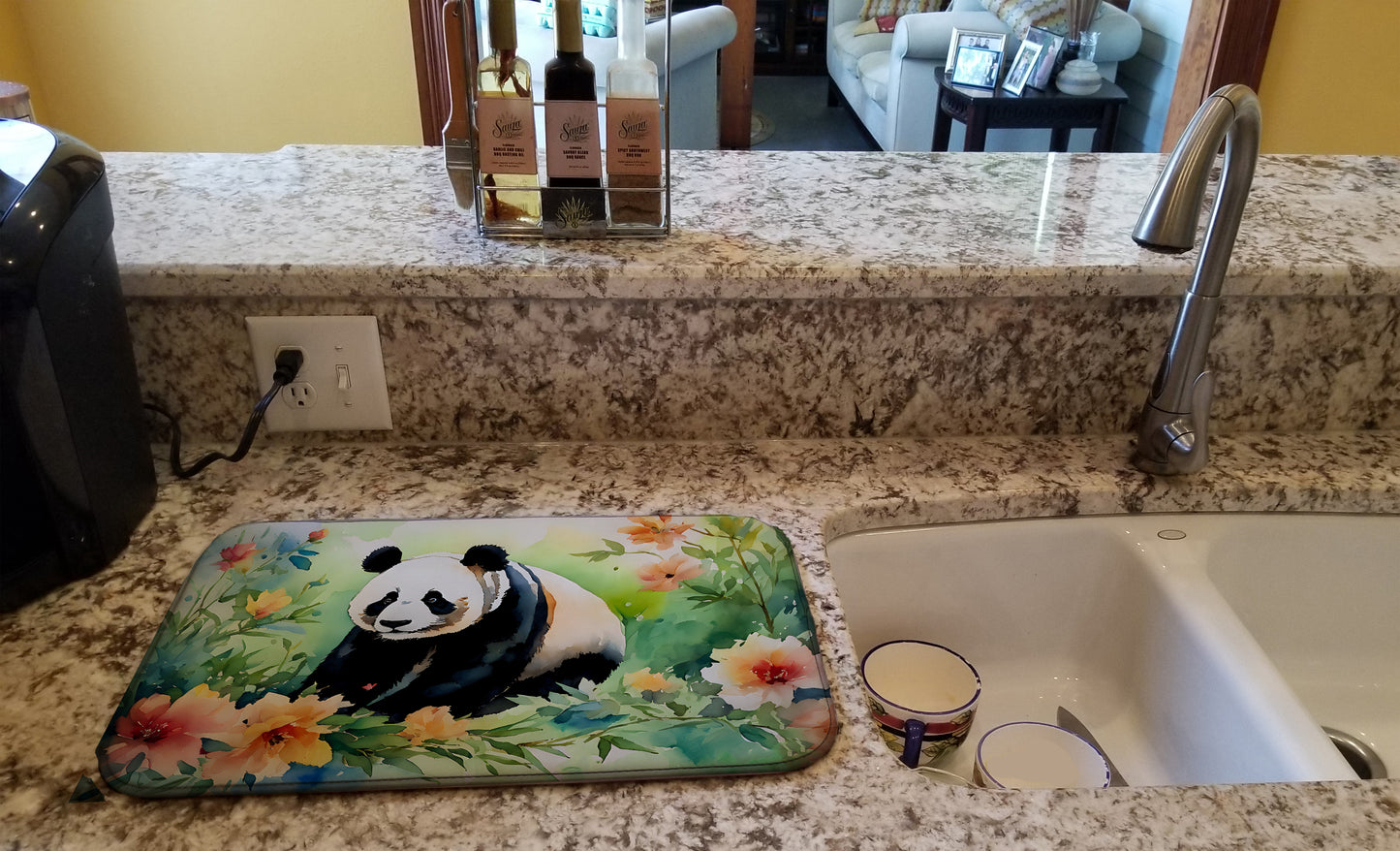 Panda Dish Drying Mat