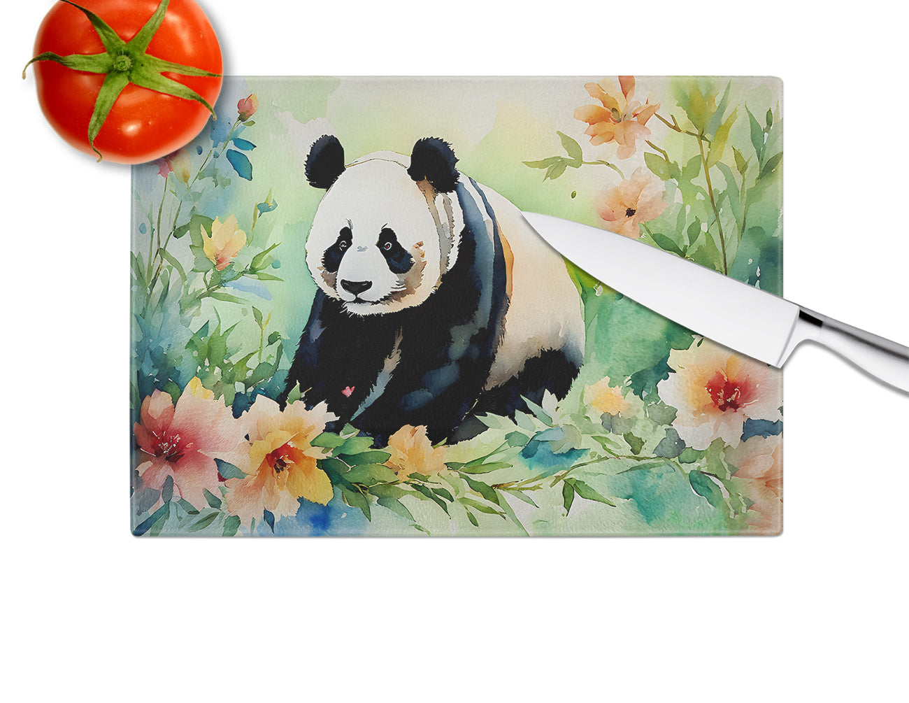 Panda Glass Cutting Board