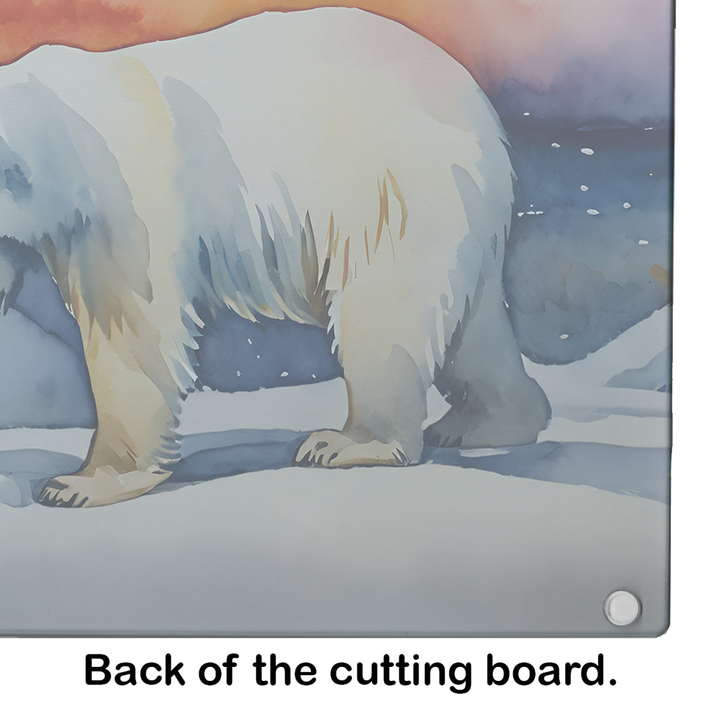 Polar Bear Glass Cutting Board